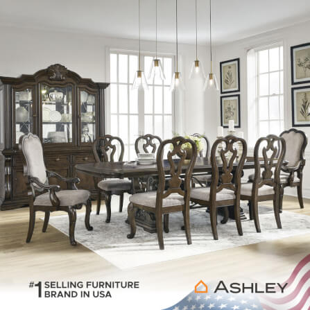 เก้าอี้ทานข้าว ASHLEY FURNITURE HOMESTORE รุ่น MAYLEE/78 สีน้ำตาลเข้ม_7