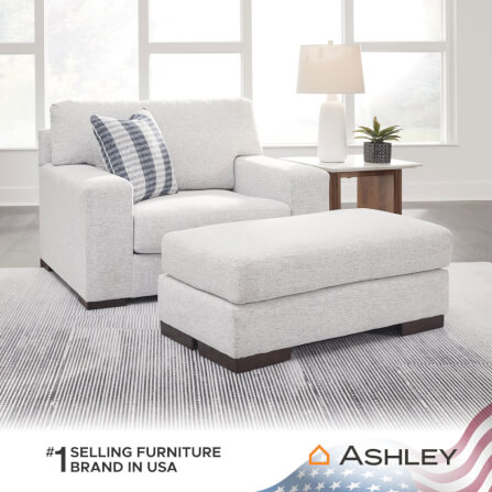 สตูล ASHLEY FURNITURE HOMESTORE รุ่น BELVOIR สีขาว_7