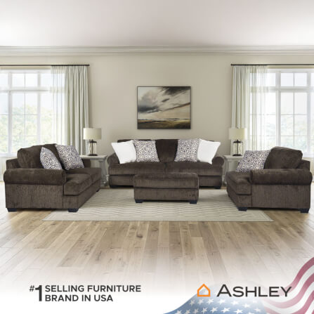 โซฟา 2 ที่นั่ง ASHLEY FURNITURE HOMESTORE รุ่น MONAGHAN-O/2 สีน้ำตาล_6