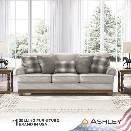 โซฟา 3 ที่นั่ง ASHLEY FURNITURE HOMESTORE รุ่น STOUGHTON/3 สีครีม_7
