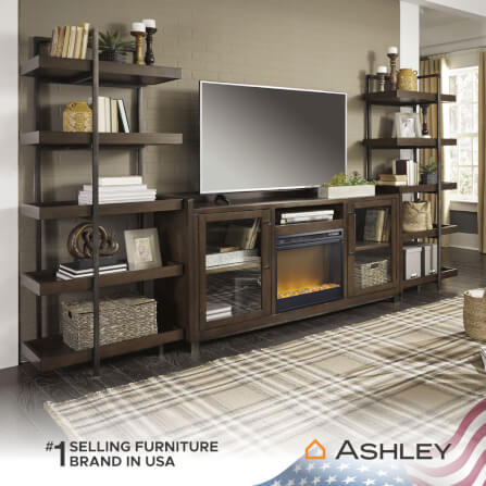 ชั้นวางของโล่ง 5 ชั้น ASHLEY FURNITURE HOMESTORE รุ่น STARMORE/5 สีน้ำตาลเข้ม_6