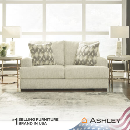 โซฟา 2 ที่นั่ง ASHLEY FURNITURE HOMESTORE รุ่น CARETTI/2 สีครีม_7
