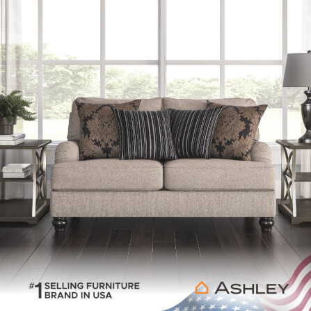 โซฟา 2 ที่นั่ง ASHLEY FURNITURE HOMESTORE รุ่น FERMOY/2 สีน้ำตาลอ่อน_6