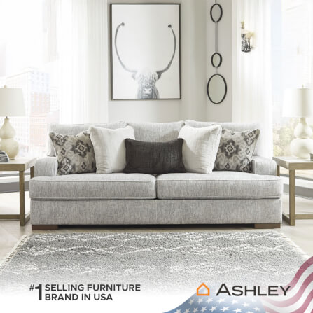 โซฟา 3 ที่นั่ง ASHLEY FURNITURE HOMESTORE รุ่น MERCADO/3 สีเทาอ่อน_6