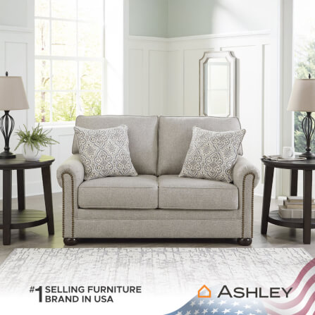 โซฟา 2 ที่นั่ง ASHLEY FURNITURE HOMESTORE รุ่น GAELON/2 สีน้ำตาลอ่อน_7