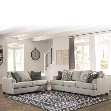 โซฟา 2 ที่นั่ง ASHLEY FURNITURE HOMESTORE รุ่น VELLETRI/2 สีเทาอ่อน_6