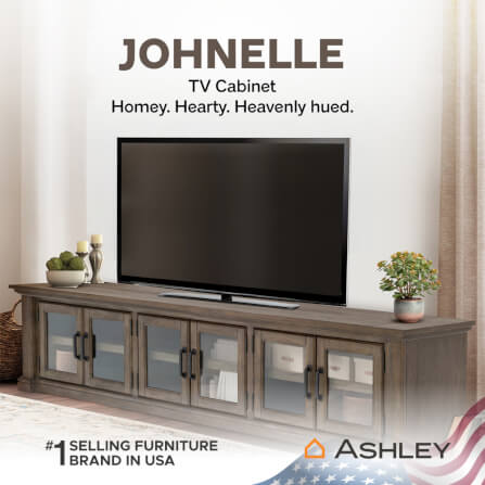 ตู้วางทีวี ASHLEY FURNITURE HOMESTORE รุ่น JOHNELLE/200 สีน้ำตาล_7