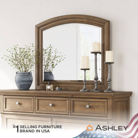 กระจกตั้งโต๊ะ ASHLEY FURNITURE HOMESTORE รุ่น VANDENMORE/107X93 สีน้ำตาล_5