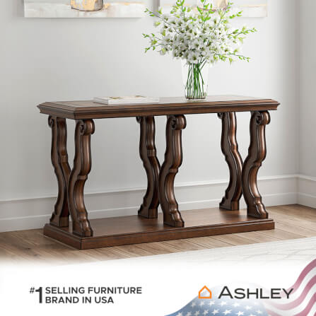 โต๊ะคอนโซล ASHLEY FURNITURE HOMESTORE รุ่น MAYLEE/130 สีน้ำตาลเข้ม_7