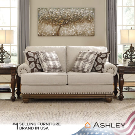โซฟา 2 ที่นั่ง ASHLEY FURNITURE HOMESTORE รุ่น HARLESON/2 สีครีม_6