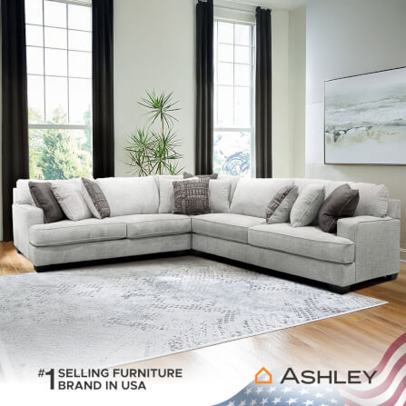 โซฟาตัว L ด้านซ้าย-ขวา ASHLEY FURNITURE HOMESTORE รุ่น RAWCLIFFE/R-L สีเทาอ่อน_5