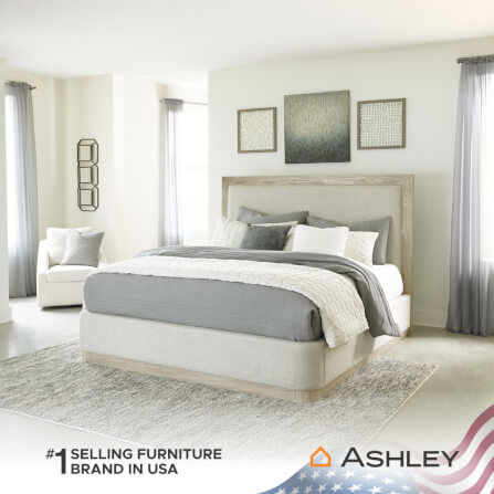 เตียงนอนขนาด 6 ฟุต ASHLEY FURNITURE HOMESTORE รุ่น HENNINGTON/180 สีไม้ธรรมชาติ_7