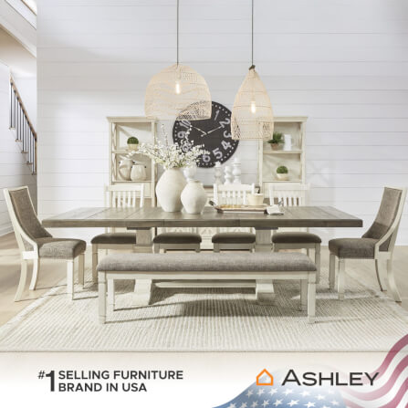 โต๊ะอาหาร ปรับขนาดได้ ASHLEY FURNITURE HOMESTORE รุ่น BOLANBURG/200-262 สีไม้ธรรมชาติ_6