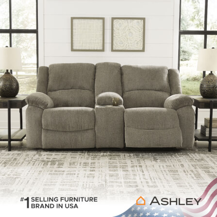โซฟาปรับเอนไฟฟ้า 2 ที่นั่งพร้อมที่วางแขน ASHLEY FURNITURE HOMESTORE รุ่น DRAYCOLL/2RRM สีน้ำตาลอ่อน_7