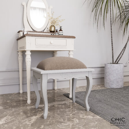 เก้าอี้สตูล CHIC REPUBLIC รุ่น SARITA สีขาววินเทจ_8