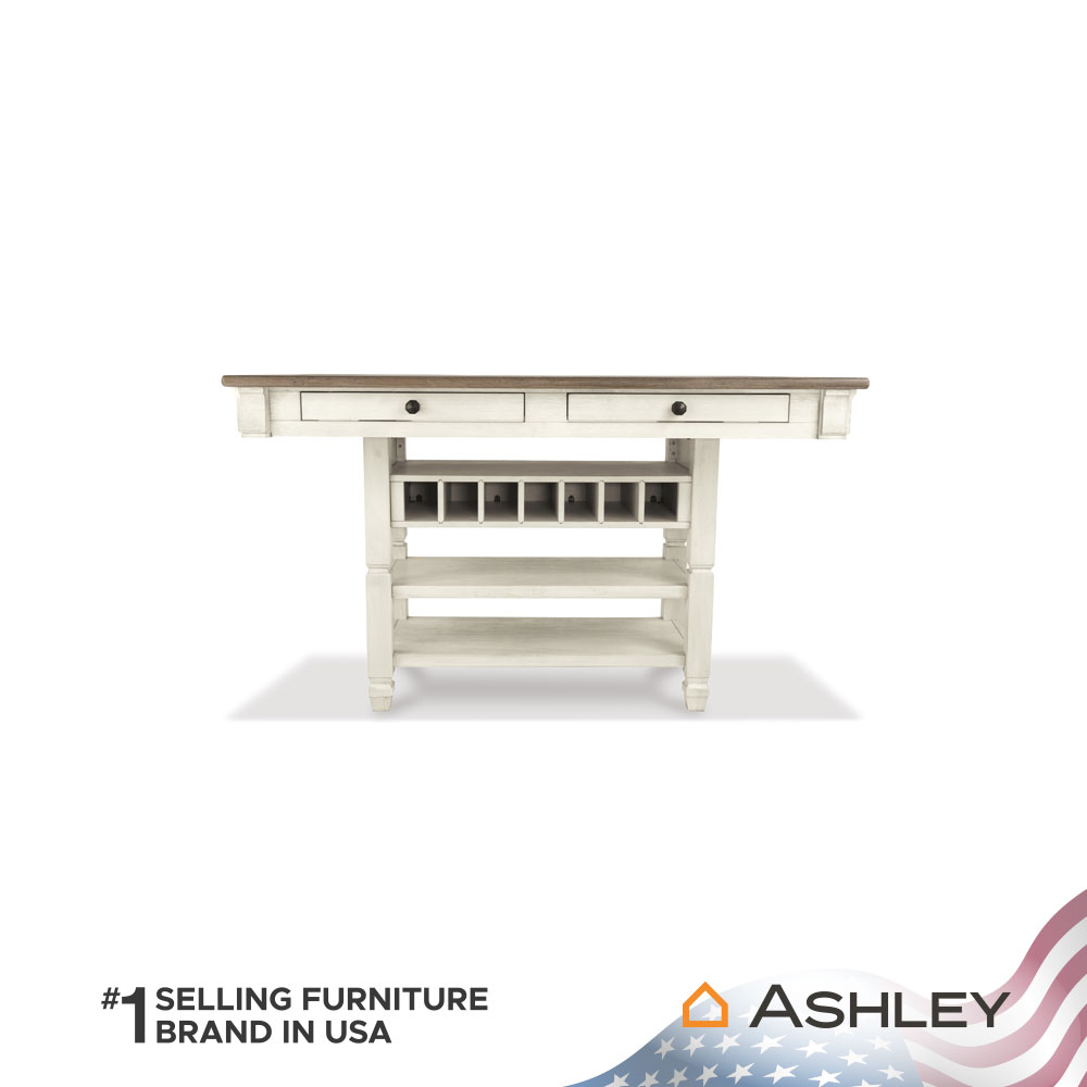 โต๊ะบาร์ ASHLEY FURNITURE HOMESTORE รุ่น BOLANBURG/101 สีขาววินเทจ_2