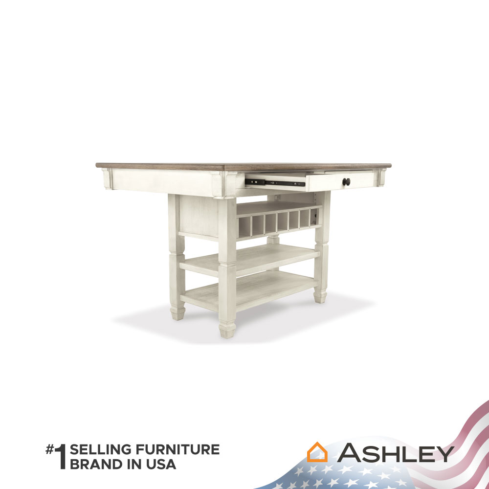 โต๊ะบาร์ ASHLEY FURNITURE HOMESTORE รุ่น BOLANBURG/101 สีขาววินเทจ_3