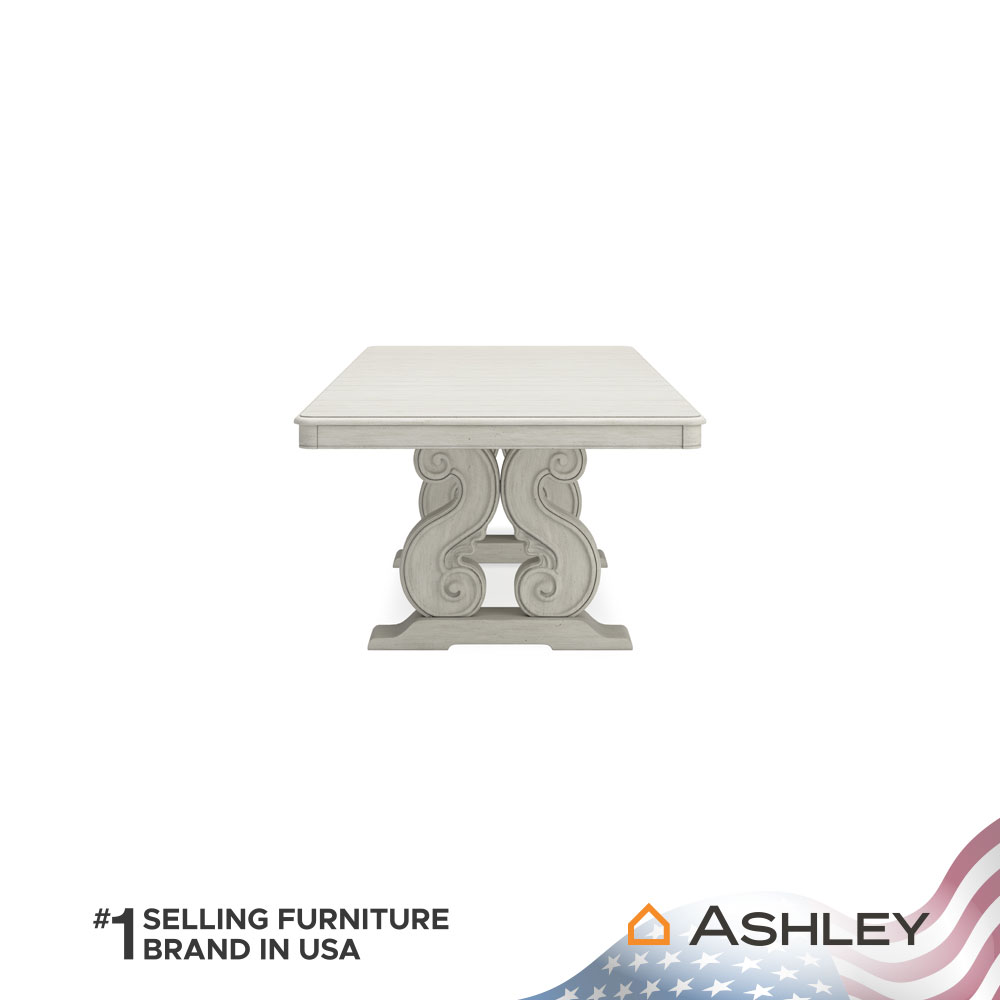 โต๊ะอาหาร ปรับขนาดได้ ASHLEY FURNITURE HOMESTORE รุ่น ARLENDYNE/183-275 สีขาววินเทจ_3