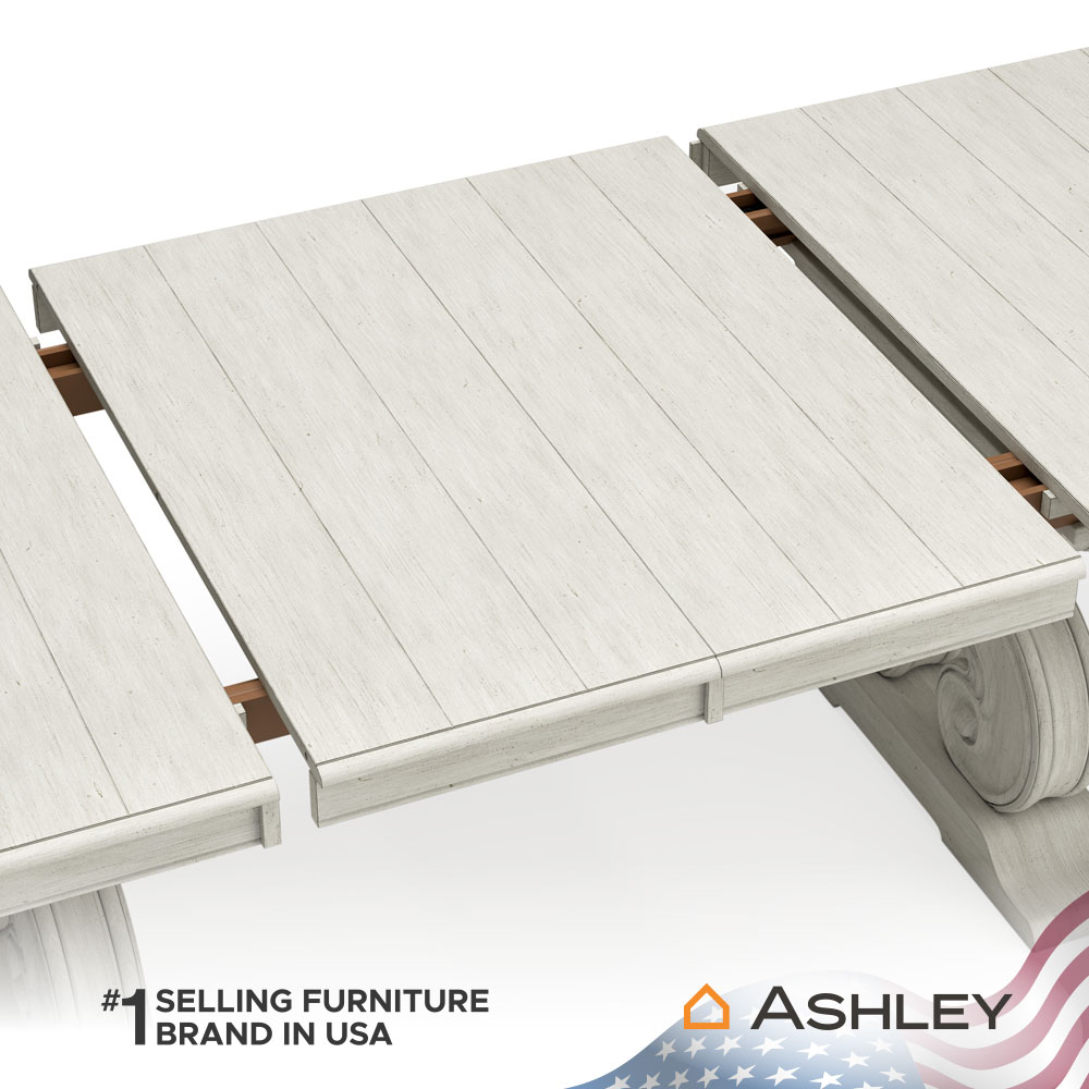 โต๊ะอาหาร ปรับขนาดได้ ASHLEY FURNITURE HOMESTORE รุ่น ARLENDYNE/183-275 สีขาววินเทจ_5
