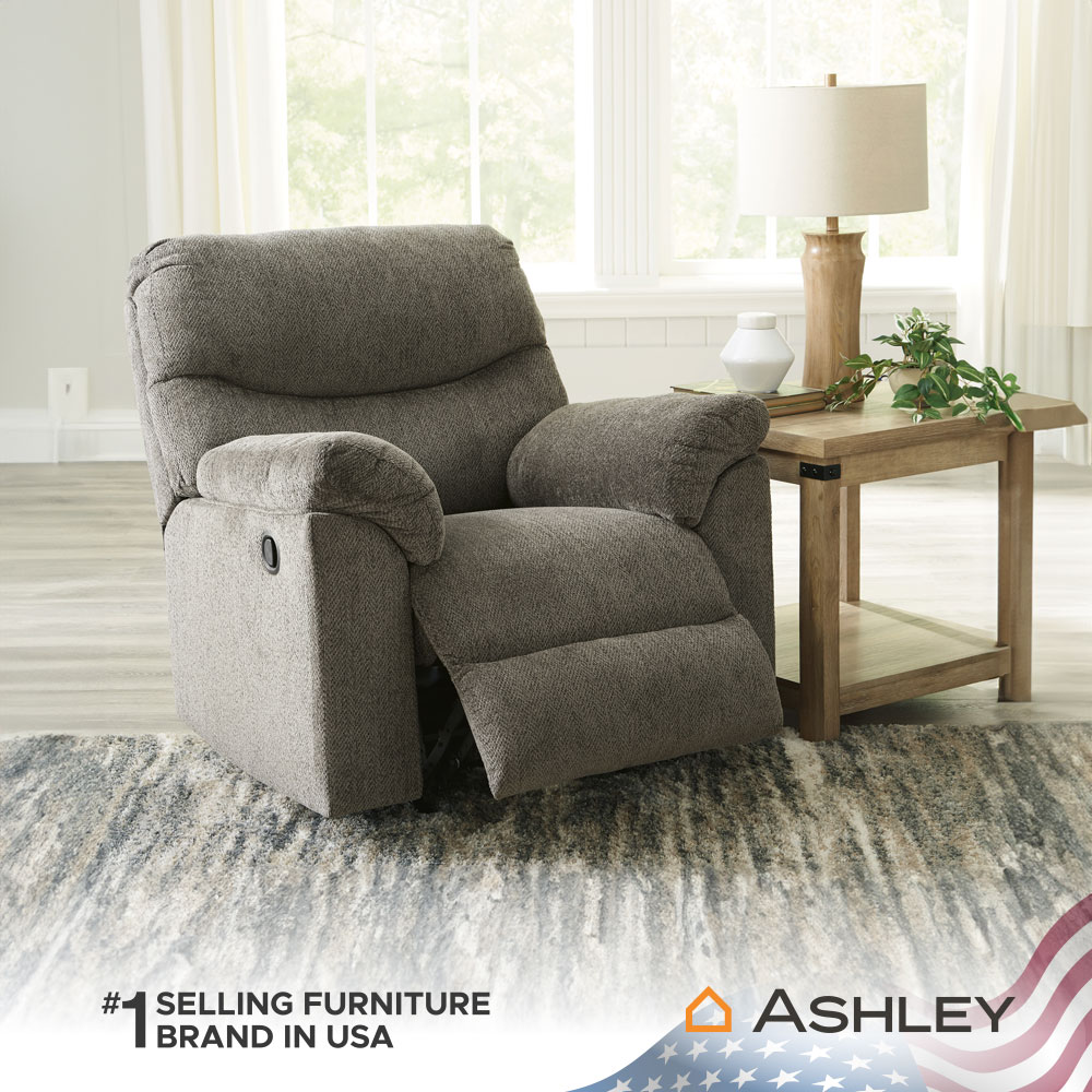 เก้าอี้ปรับเอนนอน 1 ที่นั่ง ASHLEY FURNITURE HOMESTORE รุ่น ALPHONS/1R สีน้ำตาล_5