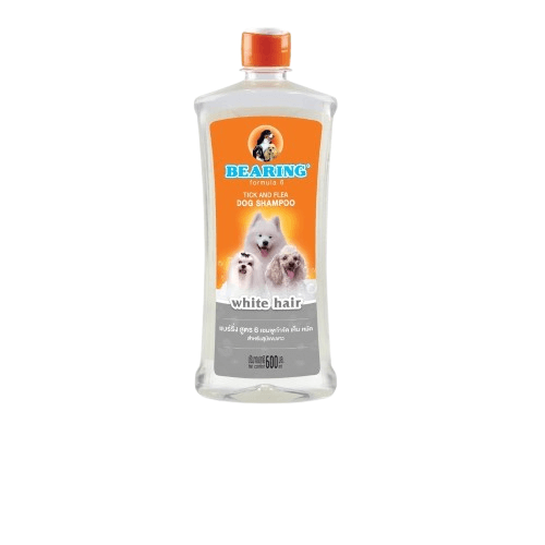 แชมพูกำจัดเห็บหมัดสำหรับสุนัข BEARING สูตร TICK & FLEA ขนาด 300ML สำหรับสุนัขขนขาว