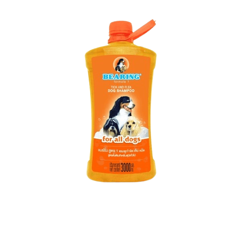 แชมพูกำจัดเห็บหมัดสำหรับสุนัข BEARING สูตร TICK & FLEA ขนาด 3000ML สำหรับสุนัขทุกสายพันธ์ุ