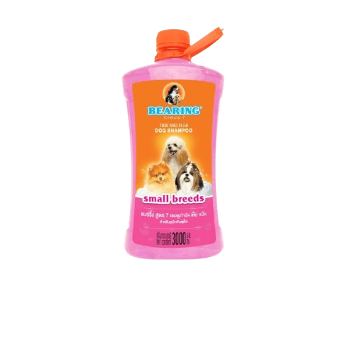 แชมพูกำจัดเห็บหมัดสำหรับสุนัข BEARING สูตร TICK & FLEA ขนาด 3000ML สำหรับสุนัขพันธ์ุเล็ก