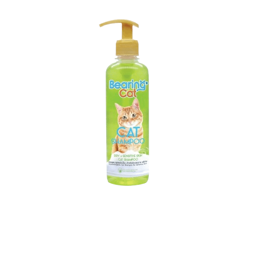 แชมพูแมว BEARING CAT สูตรอ่อนโยน ขนาด 350ML สำหรับแมวผิวแห้งและผิวบอบบาง