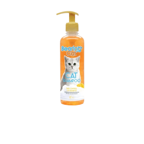แชมพูแมว BEARING CAT สูตรอ่อนโยน ขนาด 350ML สำหรับลดและป้องกันขนร่วง_0