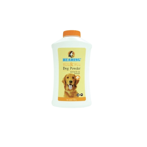 แป้งกำจัดเห็บหมัด สำหรับสุนัข BEARING สูตร TICK & FLEA DOG POWDER ขนาด 150G_0
