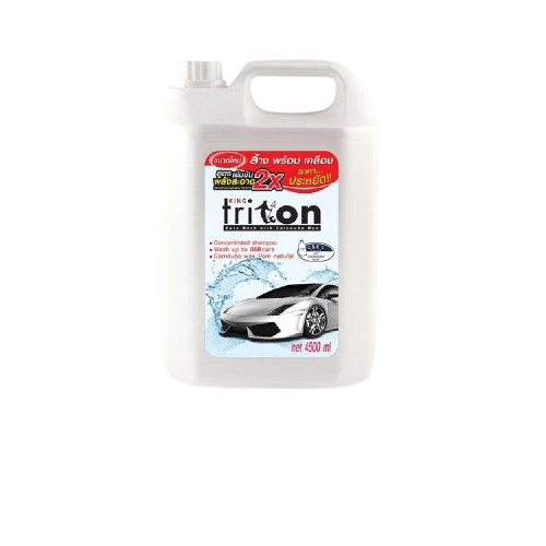 แชมพูล้างพร้อมเคลือบเงารถยนต์ WAXONE รุ่น KING TRITON AUTO WASH ขนาด 4500ML กลิ่น LEMON_0