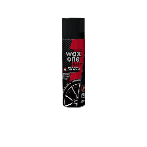 สเปรย์โฟมทำความสะอาดและเคลือบเงายางรถยนต์ WAXONE EAZY ขนาด 420ML
