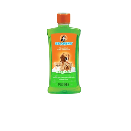 แชมพูกำจัดเห็บหมัดสำหรับสุนัข BEARING สูตร TICK & FLEA ขนาด 150ML สำหรับสุนัขขนยาว