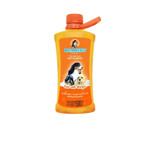 แชมพูกำจัดเห็บหมัดสำหรับสุนัข BEARING สูตร TICK & FLEA ขนาด 1500ML สำหรับสุนัขทุกสายพันธ์ุ