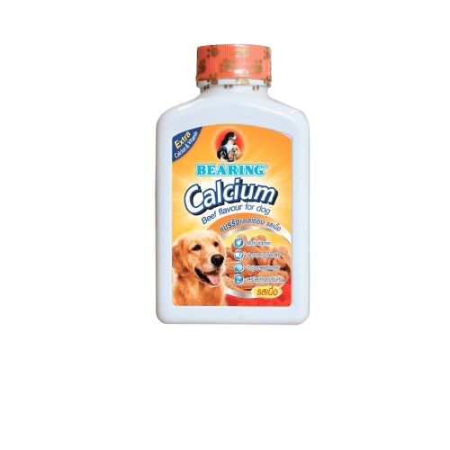 อาหารเสริมสุนัข BEARING สูตร CALCIUM แบบเม็ด รสเนื้อ ขนาด 135G 100 เม็ด/กระปุก_1
