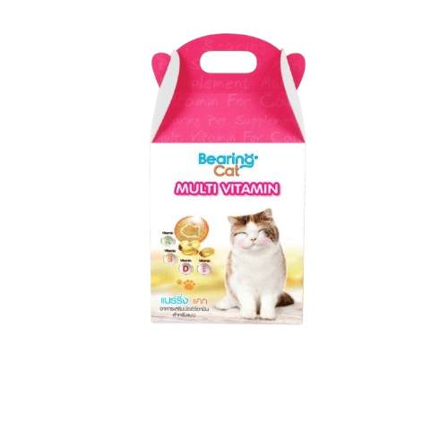 วิตามินรวมสำหรับแมว BEARING CAT สูตร MULTI VITAMIN FOR CAT ขนาด 100 เม็ด/กล่อง_1