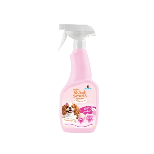 สเปรย์ดับกลิ่นสุนัข BEARING สูตร BYE BYE BAD SMELL ขนาด 600ML กลิ่นแป้งเด็ก