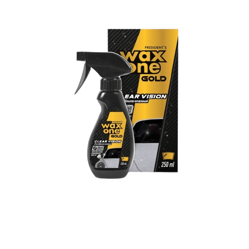 น้ำยาเคลือบกระจกรถยนต์ WAX ONE รุ่น GOLD CLEAR VISION ขนาด 250ML_1