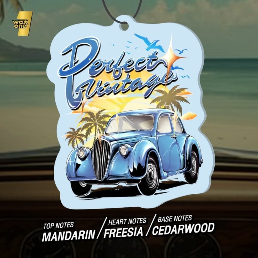 แผ่นน้ำหอมปรับอากาศในรถยนต์ WAX ONE รุ่นPRESIDENT'S WAXONE GOLD AIR FRESHENER ขนาด 13G กลิ่น PERFECT VINTAGE_3