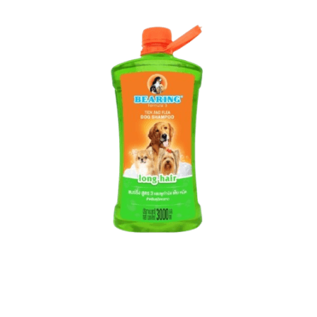 แชมพูกำจัดเห็บหมัดสำหรับสุนัข BEARING สูตร TICK & FLEA ขนาด 3000ML สำหรับสุนัขขนยาว_0