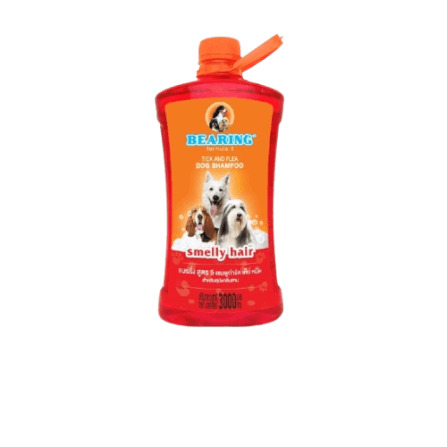 แชมพูกำจัดเห็บหมัดสำหรับสุนัข BEARING สูตร TICK & FLEA ขนาด 3000ML สำหรับสุนัขมีกลิ่นสาบ_0