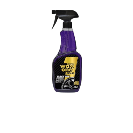 สเปรย์เคลือบยางรถยนต์ WAX ONE รุ่นWAXONE GOLD ULTRA SHINE & BLACK TIRE ขนาด 600ML_0