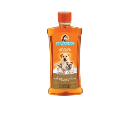 แชมพูกำจัดเห็บหมัดสำหรับสุนัข BEARING สูตร TICK & FLEA ขนาด 150ML สำหรับสุนัขขนสั้น_1