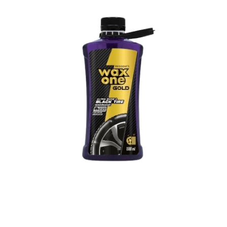 สเปรย์เคลือบยางรถยนต์ WAX ONE รุ่น WAXONE GOLD ULTRA SHINE & BLACK TIRE ขนาด 1500ML_1