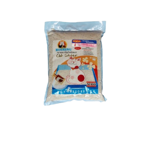 ทรายแมวภูเขาไฟ BEARING CAT ทรายเม็ดใหญ่ ขนาด 3KG กลิ่น LAVENDER