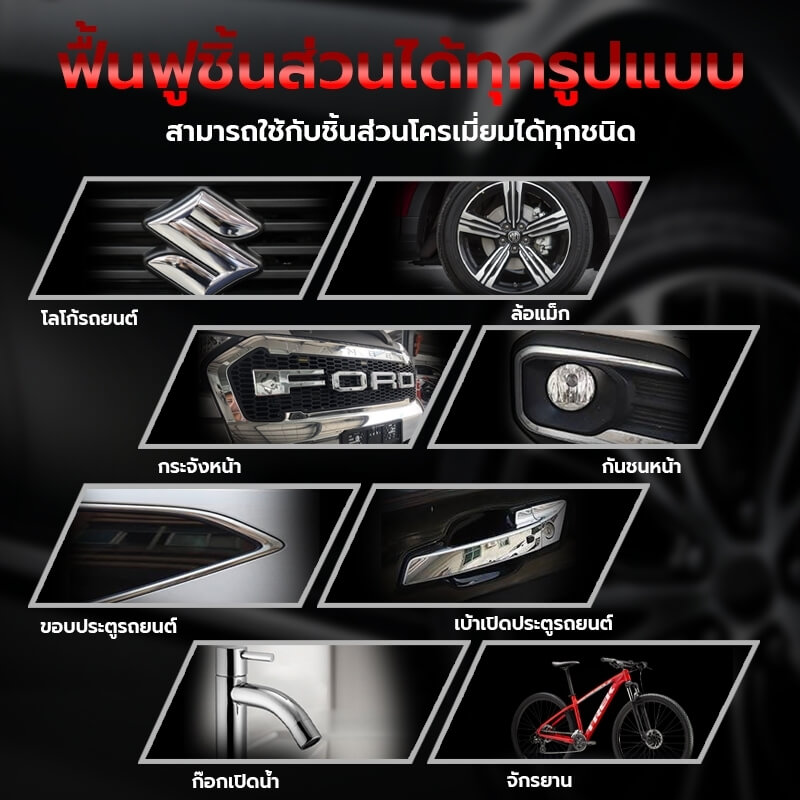 น้ำยาขัดโครเมียม CONOCO สีใส