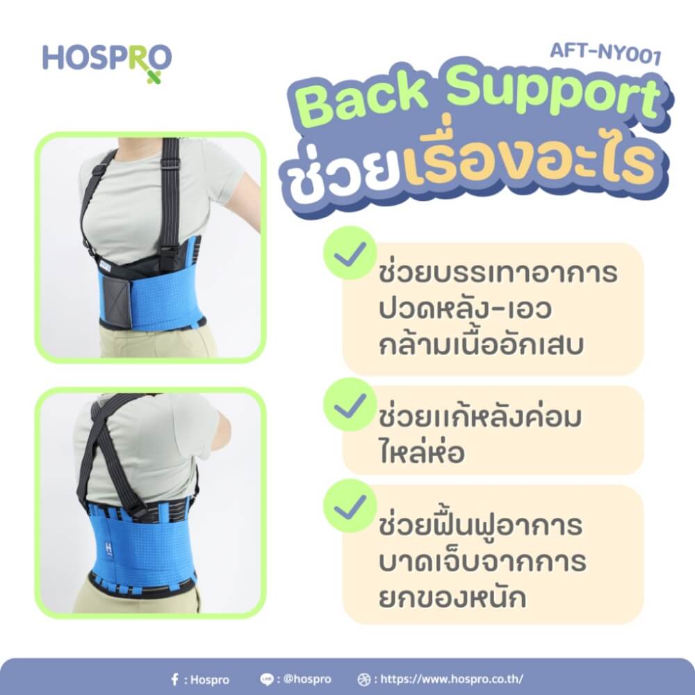 เข็มขัดพยุงหลัง HOSPRO AFT-NY001 (S)