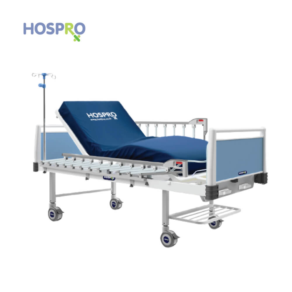 เตียงผู้ป่วยมือหมุน 2 ไกร์ 2 ฟังก์ชัน HOSPRO รุ่น H-MB311 2F_8