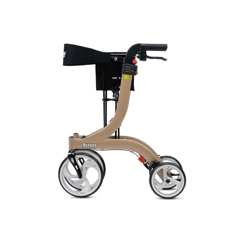 อุปกรณ์ช่วยพยุงเดิน DEVILBISS รุ่น PREMIUM ROLLATOR NITRO สีน้ำตาล