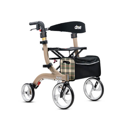 อุปกรณ์ช่วยพยุงเดิน DEVILBISS รุ่น PREMIUM ROLLATOR NITRO สีน้ำตาล_0